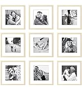 ArtbyHannah 12x12 Square Gallery Wall Frame Set for Home Decor or Wall Hanging Decoration, Matted...