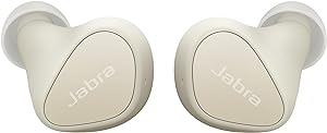 Jabra Elite 4 Earbuds with Active Noise Cancellation, Compact Wireless Bluetooth in Ear Headphones Featuring Bluetooth Multpoint and Microsoft Swift Pair - Light Beige