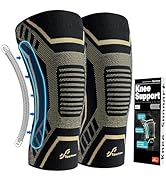 Copper Knee Brace for Men & Women - Sportneer Copper Knee Compression Sleeve with Side Stabilizer...