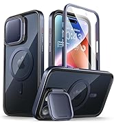 i-Blason Shield Mag for iPhone 15 Pro Max Case with Camera Cover Stand, [Compatible with MagSafe]...