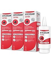 Hycosan Extra - Triple Pack - Preservative Free Eye Drops - Sodium Hyaluronate 0.2% - for Treatment of Dry Eyes - 3x7.5ml