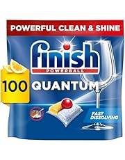 Finish Quantum Dishwashing Tablets, Lemon Sparkle, 100 Tablets