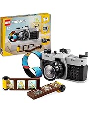 LEGO Creator 3in1 Retro Camera 31147 Toy to Video Camera to TV Set, Kids&#39; Desk Decoration or Bedroom Accessories, Photography Gifts for Girls and Boys Aged 8 Plus Years Old Who Enjoy Creative Play