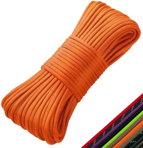 50ft 100ft 320ft 550 Paracord Rope,7 Strand Type IV Paracord Survival Parachute Cord 5/32