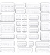 WOWBOX 30 PCS Clear Plastic Drawer Organizer Set, 5 Sizes Desk Drawer Divider Organizers and Stor...