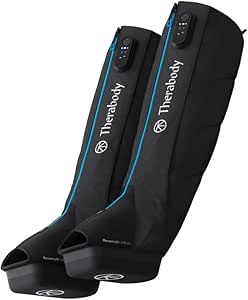 Therabody RecoveryAir JetBoots Massage Compression Boots - Leg Compression Sleeve &amp; Foot Massager for Circulation and Pain Relief, Muscle Recovery, Swelling and Stiffness in Knee &amp; Calf (Medium)