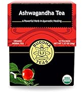 Buddha Teas Organic Ashwagandha Root Tea - OU Kosher, USDA Organic, CCOF Organic, 18 Bleach-Free ...