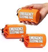 Emergency Sleeping Bag x3, Life Bivy Sack, Emergency Sleeping Bags for Survival Sleeping Bag, Tac...