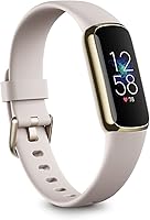 Fitbit Luxe Fitness and Wellness Tracker with Stress Management, Sleep Tracking and 24/7 Heart Rate, Lunar White/Soft...