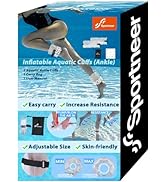 Inflatable Aquatic Cuffs Exercise Equipment: Sportneer Water Aerobics Float Ring with Adjustable ...