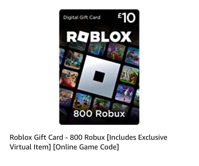 Robux points card