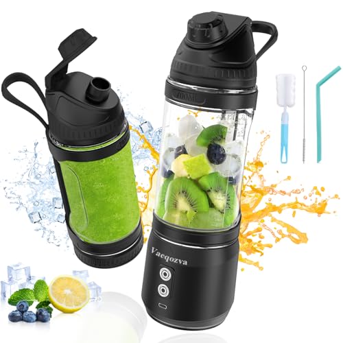 Personal Mini Blender,24oz Portable Blender for Shakes and Smoothies,USB Rechargeable Travel Blender,300Watt,BPA Free,Intelli