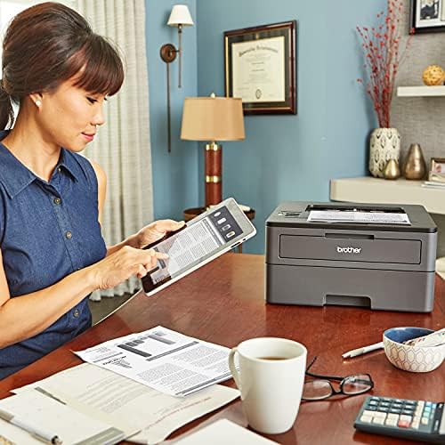 Brother Premium HL-L2325DW Series Compact Monochrome Laser Printer I Wireless I Mobile Printing I Auto 2-Sided Printing I Print Up to 26 Pages/min I 250-sheet/tray I 1-line LCD Display