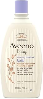 Aveeno Baby Calming Comfort Lavender and Vanilla Scented Sensitive Bath Wash 236mL | Suitable for a baby's delicate skin| ...