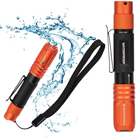 Blackfire - Klein Tools Outdoors - Rechargeable Waterproof Pocket Flashlight BBM6411, 275 Lumen, Dual-Direction Pocket Clip with Lanyard for Outdoor Use, Camping, Hunting, Work