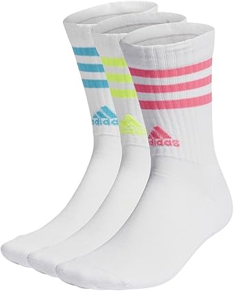 adidas Unisex 3-stripes Cushioned Crew Socks 3 Pairs Socks