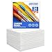 FIXSMITH Painting Canvas Panel Boards -Art Canvas,24 Pack Small Square Canvases,Primed Canvas Panels,100% Cotton,Acid Free,Artist Canvas Board for Hobby Painters,Students & Kids (White, 6"x6")