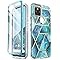 i-Blason Cosmo Series for Google Pixel 5 Case (2020), Slim Full-Body Stylish Protective Case with Built-in Screen Protector (Ocean), GooglePixel5-Cosmo-SP