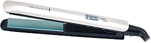 Remington Shine Therapy Hair Straightener with Advanced Ceramic coating infused with Moroccan Argan Oil for sleek &amp; smooth glide, Floating plates, Digital display, 9 settings 150°C–230°C, S8500