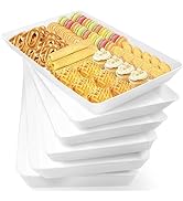 WOWBOX Serving Tray for Entertaining, 6-Pack Serving Platters for Fruit, Cookies, Dessert, Snacks...