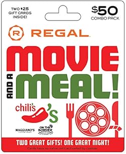 Brinker/Regal Entertainment Movie & A Meal Gift Cards, Multipack of 2