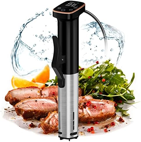 Sixfivsevn Sous Vide Cooker, Sous Vide Machine 1100 W, Immersion Circulator Precisional Cooker with Touch Control, Accurate Temperature, Ultra-quiet, IPX7 Waterproof, Fast Heating and Time Control