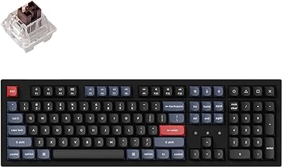 Keychron K10 Pro Wireless Custom Mechanical Keyboard, QMK/VIA Programmable Bluetooth/Wired White Backlight, Hot-swappable Keychron K Pro Brown Switch - For Mac Windows Linux