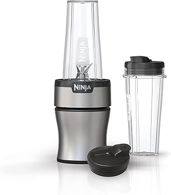 Ninja BN300C, Personal Nutri-Blender With Ice-Crushing Technology, Black/Silver, 700W