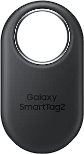 Samsung SmartTag2 (2023) Bluetooth + UWB, IP67 Water and Dust Resistant, Findable via App, 1.5 Year Battery Life - Black (International Version)