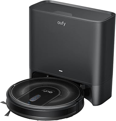 eufy RoboVac G35+ Robot Vacuum Features 2500Pa Suction Power with 45-Day Auto-Empty Station and Triple Filtration. Ultra-Slim with App Control (Renewed)