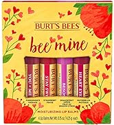 Burt's Bees Bee Mine Lip Balm Gift Set, Strawberry, Dragonfruit Lemon, Pomegranate and Watermelon...