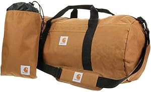 Carhartt Trade Series 2-in-1 Packable Duffel with Utility Pouch, Carhartt Brown, Medium (21.5-Inch)