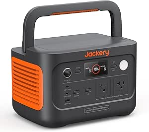 Jackery Explorer 600 Plus Portable Power Station 632Wh LiFePO4 Battery, 800W AC/100W USB-C Output, 1 Hr Fast Charge, Solar Generator for Outdoor Camping, Road Trips, Home Backup (Solar Panel Optional)