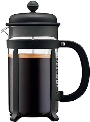 Bodum 34oz Java French Press Coffee Maker, High-Heat Borosilicate Glass, Black - Made in Portugal