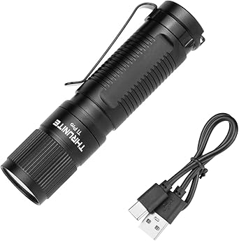 ThruNite Ti Pro Rechargeable Mini Flashlight, AA Battery Compatible, Max 1012 Lumens, Compact and Powerful for Outdoor and EDC