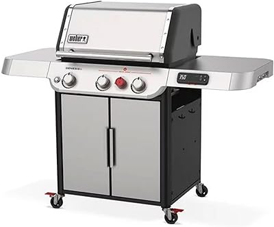 Weber Genesis Smart SX-325S Liquid Propane Gas Smart Grill, Stainless Steel