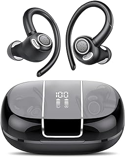 Wireless Earbud Bluetooth 5.3 Over-Ear Sport Headphones Touch Control Hi-Fi Stereo True TWS in Earphones IP6 Waterproof 48...