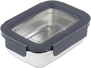 JoyfulDays Tupperware SUS304 Boîte à bento en acier inoxydable 650 ml sans BPA et passe au lave-vaisselle pour l'école et ...