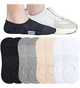 Eedor No Show Socks for Women & Men (Unisex) - Athletic Non Slip & Low Cut Invisible Socks - Soft...