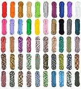 Paracord, 50 Colors Paracord Combo Kit with Paracord Instruction - Multifunction Parachute Cord w...