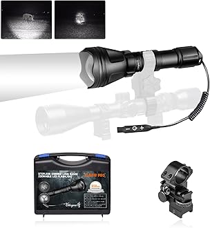 Image of Odepro KL52IR-Pro 850nm IR Illuminator Flashlight for Night Vision Hunting, Focus Adjustable Infrared Scope Mounted Light with Stepless Dimmer Switch, for Coyote Hog Predator Hunting