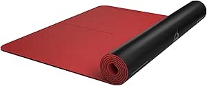 Peloton Reversible Workout Mat | 71” x 26” with 5 mm Thickness, Premium Heavy-Duty Floor &amp; Yoga Mat, Tear &amp; Scratch Resistant,Black, Red