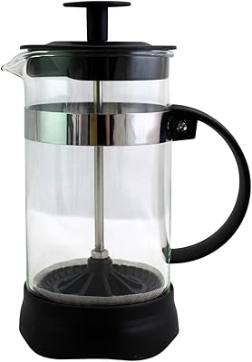 Dependable Industries inc. Essentials Brew Fresh French Press Coffee & Tea Brewer 12 Ounce Compact Single Cup