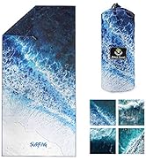 4Monster Microfiber Beach Towel Quick Dry,Super Absorbent Lightweight Towel for Swimmers, Sand Fr...