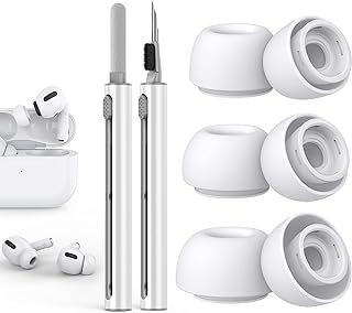 Pohgelan Compatible with AirPods Pro 2nd/1st Generation Replacement Ear Tips,with Noise Reduction Holewith and Cleaner ki...