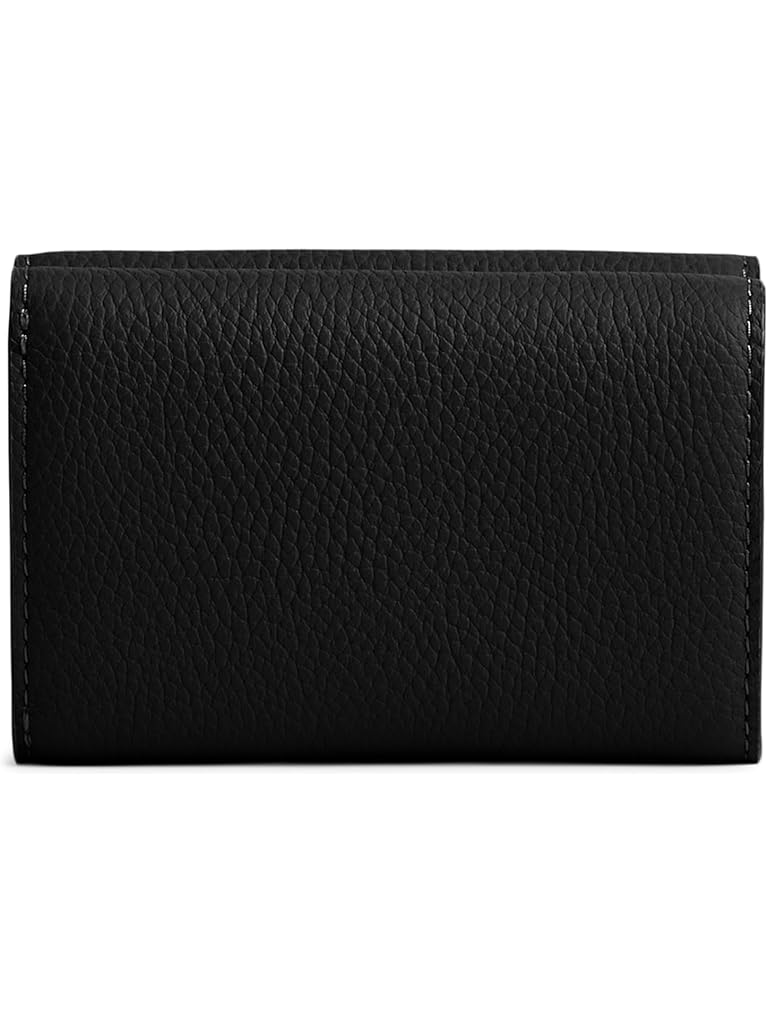 COACH Polished Pebble Leather Essential Mini Trifold Wallet