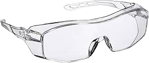 3M Eyeglass Protectors Safety Eyewear, Scratch-Resistant Coating, Clear Lenses, Contoured Design Safety Glasses, Lightweight, Provides Excellent Visibility, For Indoor or Outdoor, 1 Pack (47031H1-DC)