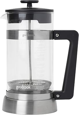 GoodCook Koffe 8-Cup Glass Coffee Press with Stainless Steel Frame