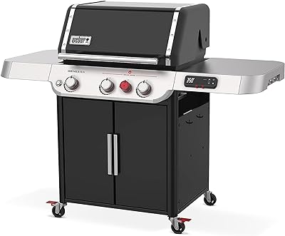 Weber Genesis EX-325S Liquid Propane Smart Grill, Black