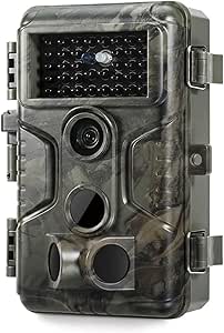GardePro A3S Wildlife Camera, 64MP 1296p, Trail Camera with H.264 Video, Next-Gen Imaging Technology, 100ft No Glow Night Vision, 0.1s Trigger Speed Motion Activated, Camera Traps for Garden